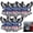 5Pcs, variant on America 250 Freedom Eagle Car Emblem, Patriotic 1776-2026 USA Anniversary Vehicle Badge, 250th Anniversary Red & Blue Flag Auto Decal for Car Truck SUV RV (1Pc)