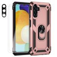 thumbnail image 1 of Aggxpf for Samsung Galaxy A54 5G Phone Case with Screen Protector & Camera Lens Protector, Rugged Phone Cover with Metal Ring Stand, Rose Gold, 1 of 6