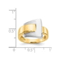 thumbnail image 5 of Ladies 14K Yellow and White Gold Polished Buckle Ring, 5 of 5