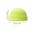 thumbnail image 3 of Bonnet Délicat Confortable Style Simple Couvre-Chef Ornement Accessoire de Vêtements avec Couleur Unie pour Décoration de Robe Jaune Fluorescent, 3 of 6