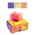thumbnail image 3 of Caja de pañuelos de juguete Montessori, juguete de actividad de aprendizaje educativo temprano, juguete sensorial multiusos, actividades de tirón , dinosaurio Sunnimix juguetes sensoriales, 3 of 8