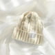 thumbnail image 2 of Protectores de oídos de invierno para mujer, gorro torcido de masa frita de lana cálida y tejido grueso, color Beige, 2 uds., 2 of 5