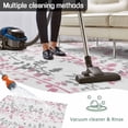 thumbnail image 5 of Pink Grey Botanical Outdoor Rug for Patio/Deck/Porch, Non-Slip Large Area Rug 5 x 7 Ft, Spring Floral Summer Farmhouse Indoor Outdoor Rugs Washable Area Rugs, Reversible Camping Rug Carpet Runner, 5 of 8