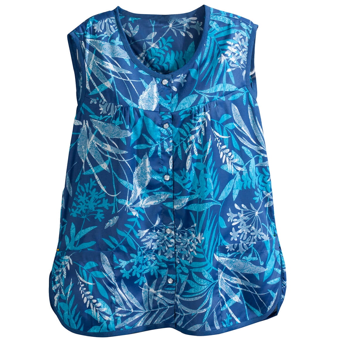 Apron Blue Floral Tulip Lilly Mix