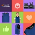 thumbnail image 5 of Special Supplies Weighted Vest for Kids – 6 Adjustable Weight Pockets, Sensory Compression Vest – Breathable Calming Support for Home and School (X-Small, Blue), 5 of 10