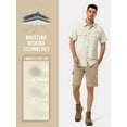 thumbnail image 5 of 33,000ft Men's UPF 50+ UV Short Sleeve Hiking Fishing Shirt Quick Dry Cooling PFG Sun Protection Shirt for Travel Safari, 5 of 7
