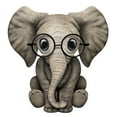 thumbnail image 3 of CafePress - Cute Baby Elephant Calf With Reading Glasses Pajam - Women's Dark Pajamas, 3 of 4