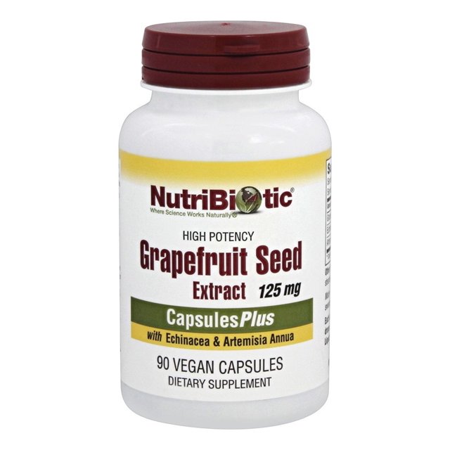 Nutribiotic - High Potency Grapefruit Seed Extract 125 mg. - 90 Vegan Caps