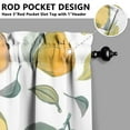 thumbnail image 6 of Cute Lemon Print Kitchen Curtains - 3 Piece Set with Rod Pocket, Bright Yellow Vintage Style Window Panels, 6 of 6