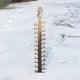 thumbnail image 1 of Fiudx Ofertas relámpago del día Medidor de nieve de 24 pulgadas hecho a mano de metal para jardín al aire libre, medidor de nieve para decoración de jardín, 1 of 6