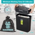 thumbnail image 6 of Woolsche Paper Shredder - 10-Sheet Cross Cut with 3.43-Gallon Basket - P-4 Security Level - 3-Mode Design - Shreds CD and Credit Card - Durable, Fast, and Jam Proof, 6 of 7