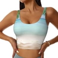 thumbnail image 1 of Fotbe Starfish in Beach Sujetador Deportivo Largo sin Aros para Mujer con Almohadillas y Soporte Medio, Transpirable y Absorbente, Camiseta Tipo Chaleco o Tank Top-Small, 1 of 8