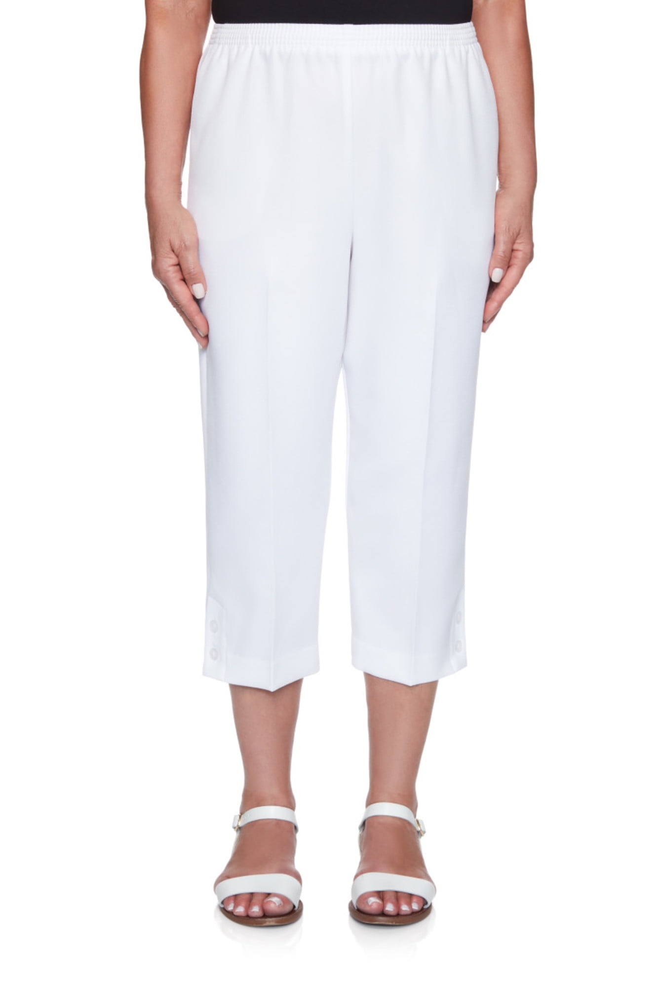 Alfred Dunner Womens Petite Classic Capri Pant