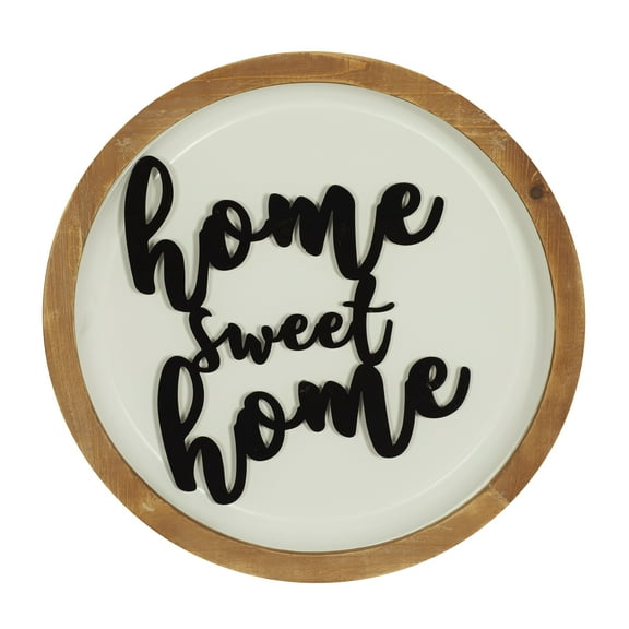 DecMode White Metal Farmhouse Wall Decor