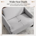 thumbnail image 6 of Bezseller 41" Oversized Accent Chair for Living Room and Bedroom, Light Grey, 6 of 8