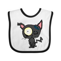 Inktastic Goth Animals Pets Black Cat Boys or Girls Baby Bib