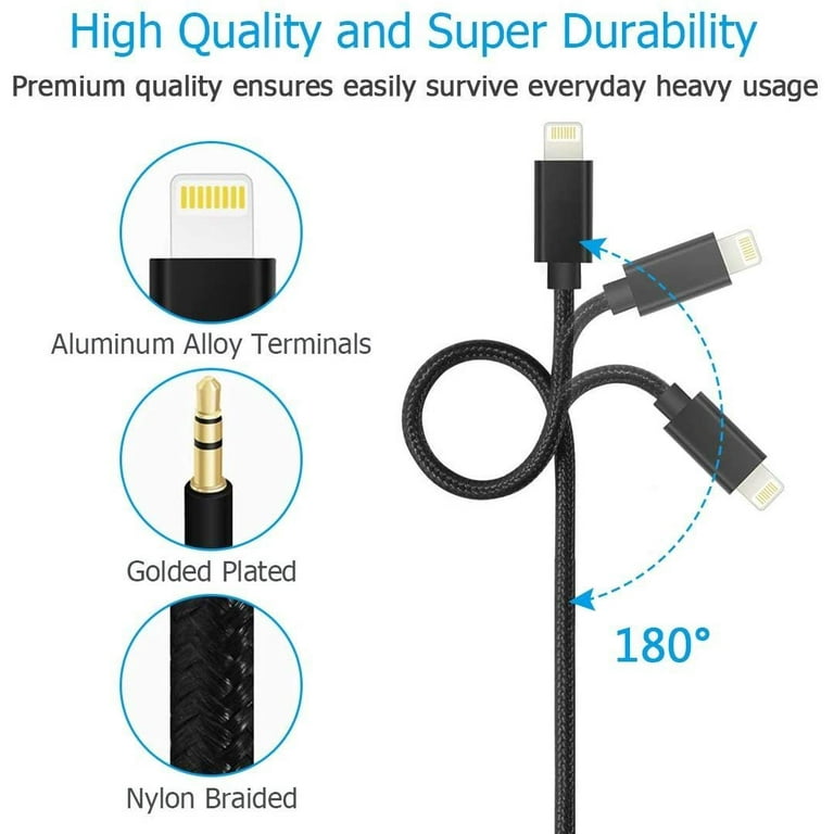 Car charger and aux cord in one sale walmart