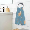 thumbnail image 3 of Yayeee 100% Cotton Hand Towels for Bathroom 16" x 28" Soft Absorbent Kitchen Towel, Capybaras Swimming, 3 of 7