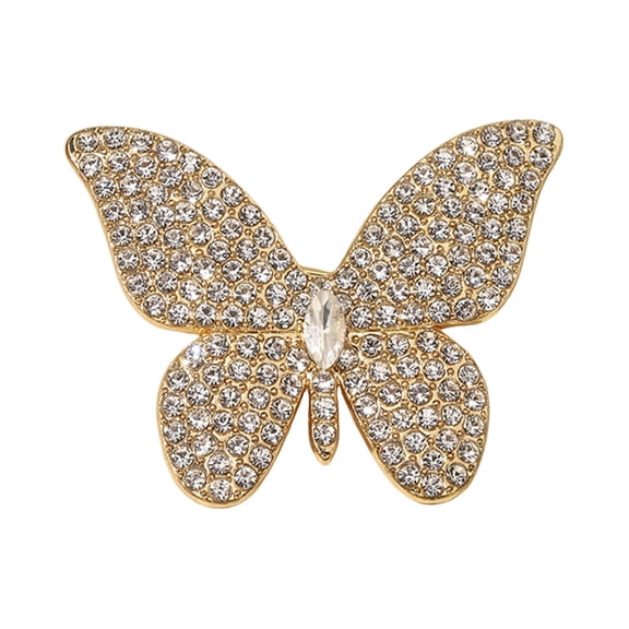fuxzkrlz Butterfly Design Brooch Pin for Women, Rhinestones Inlaid Brooch Pin for Dress, Coat, Shawl, Gift for Mother, Wedding