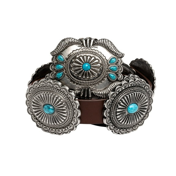 Shyanne Women's Quite The Stand Out Concho Belt - 6072-BR S/M