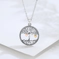 thumbnail image 2 of Tree of Life Necklace 925 Sterling Silver Family Tree Pendant Jewelry Gift for Women, 2 of 7