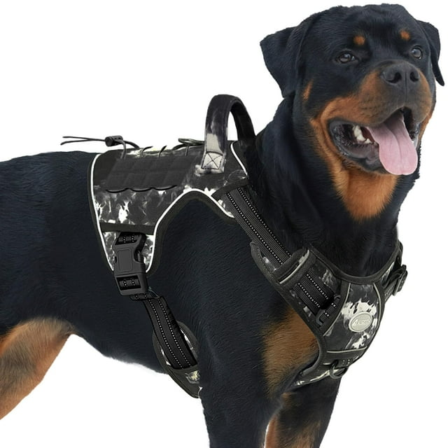 Arnés para perros AUROTH, chaleco táctico y ajustable sin tirones para mascotas