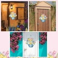 thumbnail image 4 of Wishrage Welcome Spring Front Door Hanging Sign Floral Spring Door Decorations Hanging Spring Summer Door Hanger Floral Hanging Plaque Sign for Home Spring Summer Party Outdoor Indoor Front Door, 4 of 4
