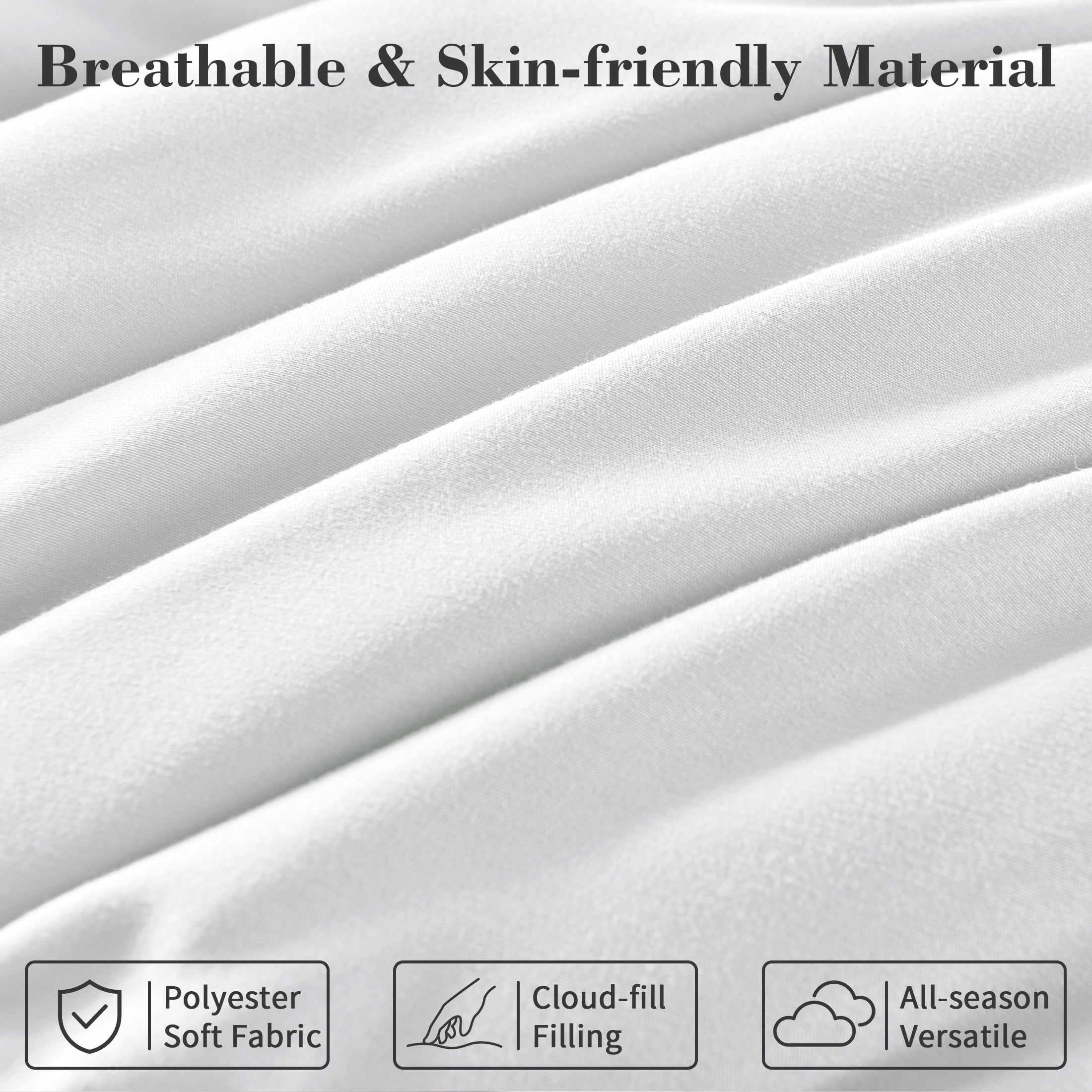 CIVETET 2-Piece Twin/Twin XL Comforter Set - All-Season Down Alternative Bedding Bundle with Pillow Sham, Premium Soft Bedding Set Machine Washable