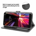 thumbnail image 3 of Mobile Phone Cover for Lg K40, Cover Premium Pu Leather Tpu Flip Cover Magnetic Closure Card Compartment Stand Function Wallet with Lanyard Protective Cover, 3 of 7