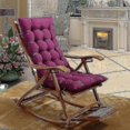 thumbnail image 5 of Lounger Cushion Soft Replacement Thick Padding High Back Cushion With Fixation Strap Large Rocking Chair Bench Pad Seating Cushion, 5 of 5