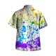 thumbnail image 3 of Camisas Para Hombre Manga Corta Hombres Casual Manga corta Primavera Verano Turndown Neck 3D Impreso Camisas Moda Top Blusa Camisas (Blue, XXL), 3 of 5