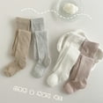 thumbnail image 5 of Generic Toddler Kids Baby Girls Cotton Leggings Knitted Pantihose Stretchy Basic Full Length Pants Pantyhose for Spring Autumn Stocking（12-24 Months White）, 5 of 5