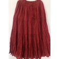 thumbnail image 3 of Sunzeyvora Women’s 100% Cotton Tiered Maxi Skirt with Pockets & Drawstring Waist, 3 of 5