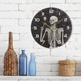 thumbnail image 7 of GZHJMY Skull Wall Clock, 10" Silent Non Ticking Round Clock, Oil Painting Easy to Read Clock for Living Room Bedroom Bathroom Home Decor Holiday Gifts, 7 of 7