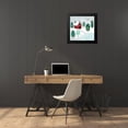 thumbnail image 4 of Popp, Grace 20x20 Black Modern Framed Museum Art Print Titled - Christmastown I, 4 of 5