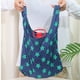 thumbnail image 5 of Bolsas de Compras Reutilizables, Bolsa Plegable de Nailon Verde, Bolsa Ligera y Ecológica, Solución de Almacenamiento Portátil, para Llevar Comestibles Al Supermercado (Juego de 2), 5 of 6
