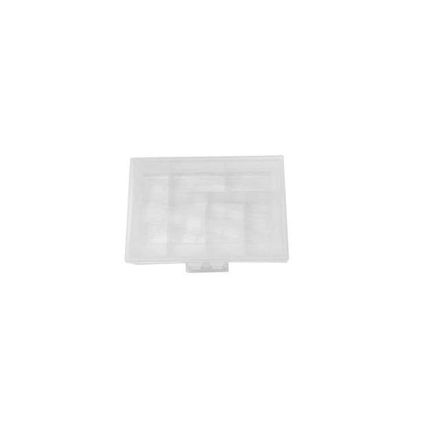 Caja de Almacenamiento con Tapa Mini Viaje Portable Vc Organizador, Plástico Azul 23.3x12x2cm Seis Compartimento Gran Capacidad para Suplementos Deportivos, Visual Transparente