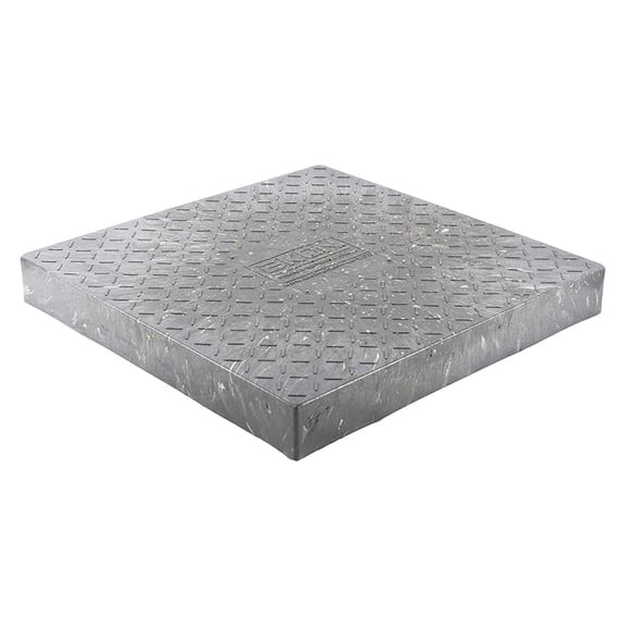 Condensing Unit Support Pad 24x24x3 - Air Conditioners Pad - Equipment Support Platform for HVAC Units, Generators, Condensers, Beehives & More - 100% Recycled Plastic