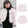 thumbnail image 2 of Coerni Toddler Baby Kids Girls Sweater Furry Top Winter Windproof Thicken Coat Fleece Warm Outerwear Jacket Clothes, 2 of 9