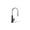 Polished Chrome Matte Black, variant on KOHLER K-23766-BL Tone Pull Down Sprayer, Touchless Faucet for Kitchen Sink, Matte Black
