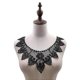 thumbnail image 1 of 11.42" 11.02" White Black Lace Neckline Applique Fabric for DIY Sewing on Women\'s Clothing Fashion Accessories, 1 of 5