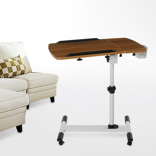 Angle and Height Adjustable Mobile Laptop Computer Desk, Rolling Laptop