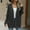 Black, variant on Womens Cardigan Lightweight Sweater for Women Solid Color Open Front Long Sleeved Knitted Sweate Top Plus Size Trendy Party or Work Fall Outdoor Outerwear Versatile,Black