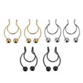 thumbnail image 2 of Assorted Color Nose Ornaments Crafted with Stainless Steel Comfortable to Wear 6 Pcs, 2 of 3