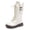 White, variant on LYHao Fashion Autumn Children Girls Sports Shoes Flat Thick Bottom Non Slip Easy To Wear PU Upper Comfortable Boots ,Girls Boots Sizes 10 Black(3.5-4 Years)