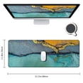 thumbnail image 2 of Modern Teal Marble Round Mouse pad Mousepad Non-Slip Rubber Base Mouse Pads for Computers Laptop Office Desk Accessories Mouse pad, 2 of 6