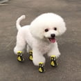 thumbnail image 2 of Greeniant Zapatos para mascotas Botas deportivas para interiores Malla Transpirable Clásico Algodón Cremallera Calzado para mascotas Ropa para mascotas amarillo cuatro Greeniant PT000055-14B, 2 of 6