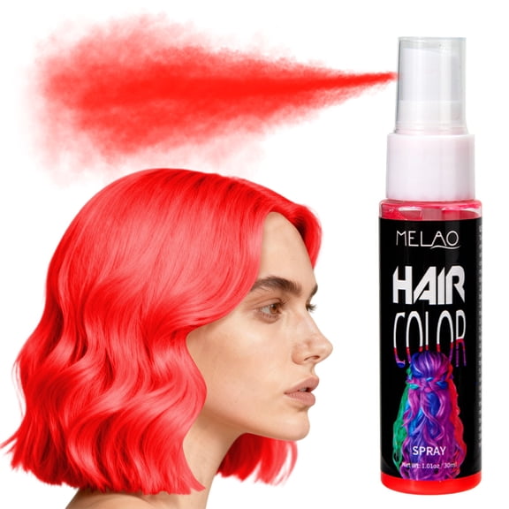 Temporary Hair Color Spray 30ml - Wash Out Color Spray, Instant Styling, Cosplay & Party Hair, Fun Color for Daily Use, Halloween, Christmas, Prom, Easy Application, Safe Non-Damaging Formula