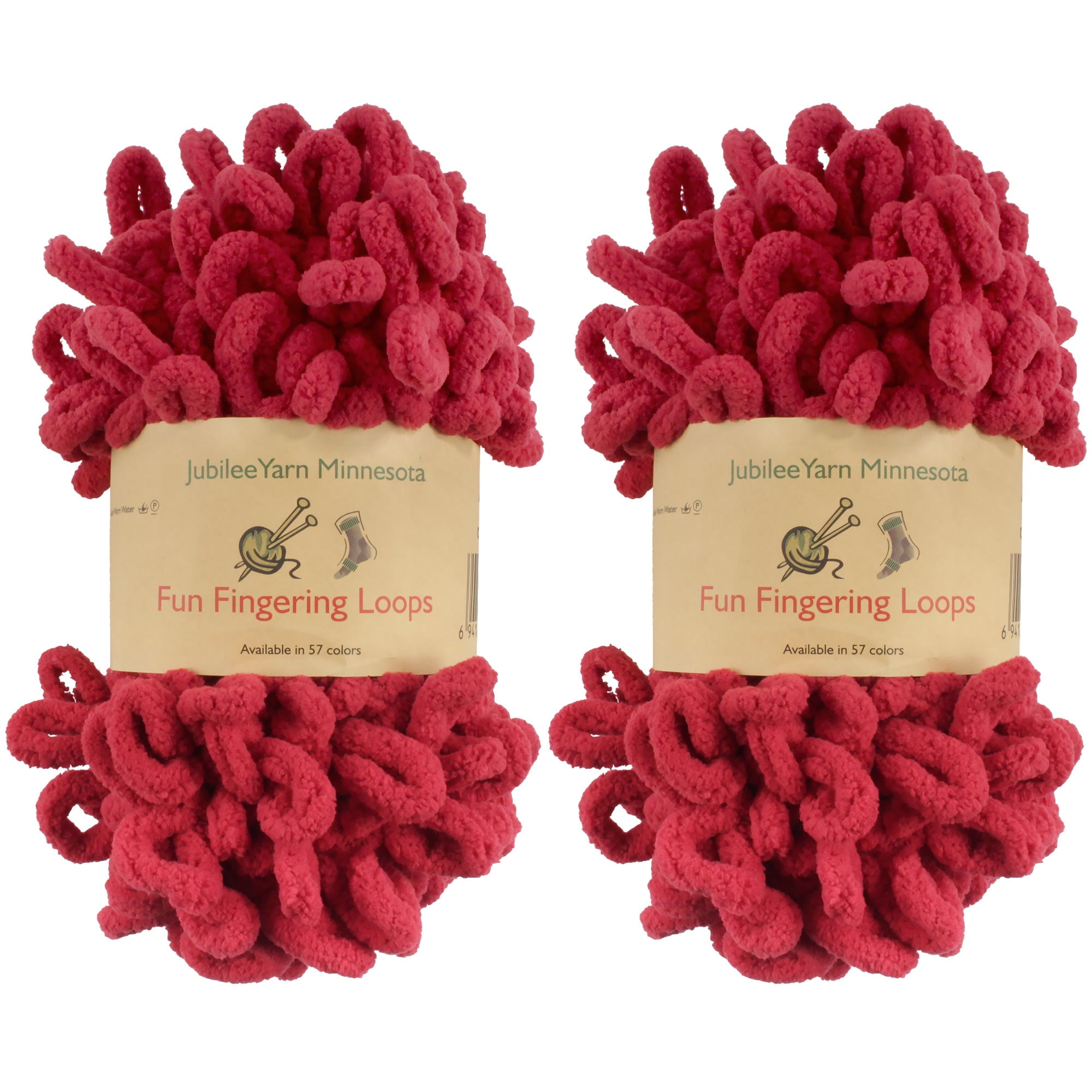 JubileeYarn Fun Finger Loops Yarn Polyester Jumbo Loop Yarn 100g