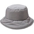 thumbnail image 3 of CoCopeaunts Bucket Hat for Women Winter Fashion Solid Color Thick Warm Basin Hat Down Wide Brim Men Fisherman Hat Windproof Warm, 3 of 8